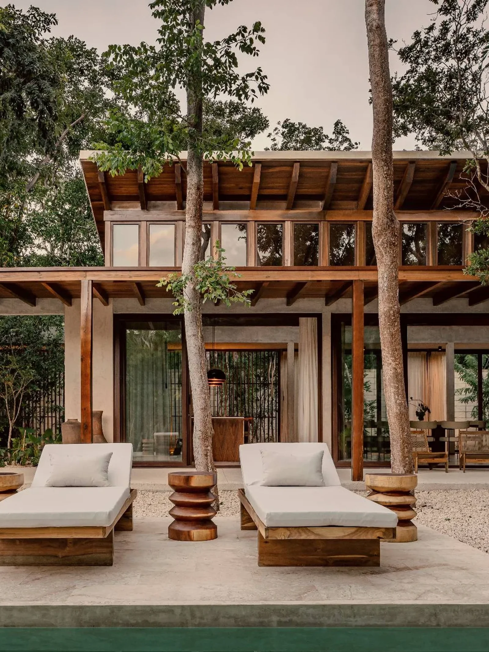 Jungle architecture and private pool residence in Tulum